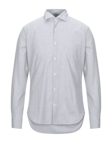 Brooksfield Man Shirt Light Grey Size 17 Cotton