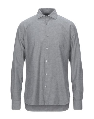 Brooksfield Man Shirt Grey Size 16 Cotton