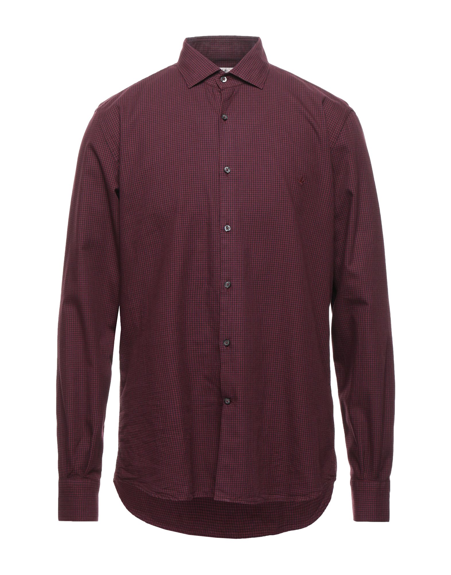 Brooksfield Shirts In Brick Red