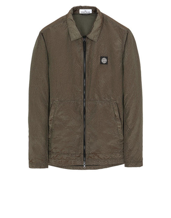 OVER SHIRT Man 11534 POLY-COLOUR FRAME-TC Front STONE ISLAND