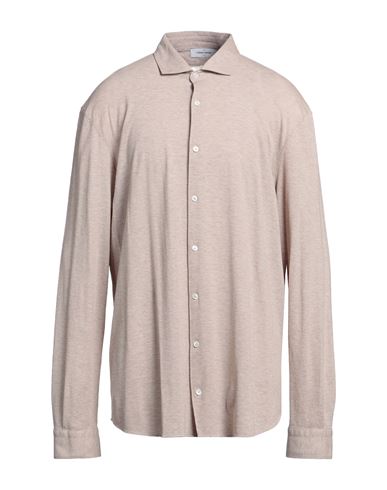 Gran Sasso Man Shirt Beige Size 50 Cotton
