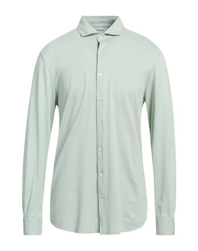 Shop Gran Sasso Man Shirt Light Green Size 44 Cotton