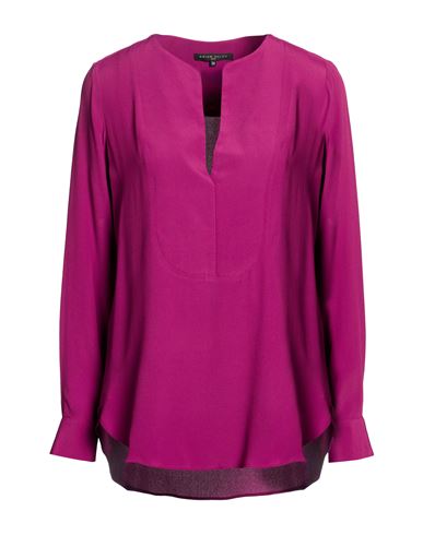 Brian Dales Woman Top Garnet Size 2 Acetate, Silk In Red