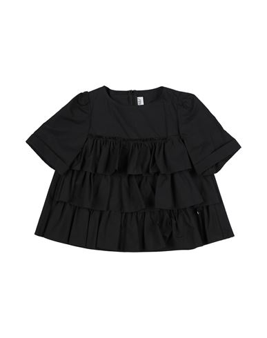 Simonetta Toddler Girl Top Black Size 3 Cotton In Black