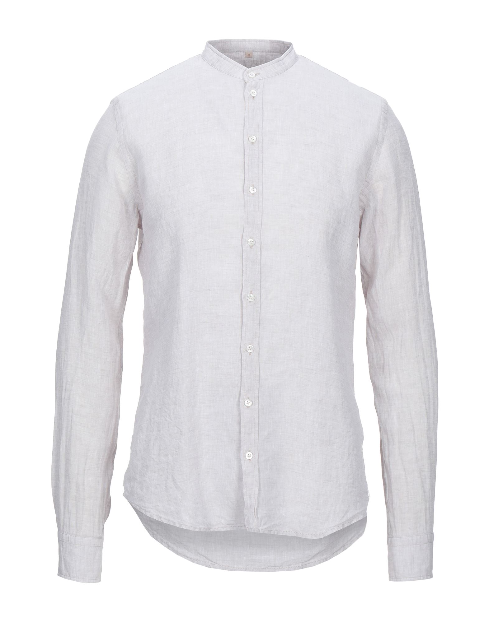 Q1 Man Shirt Light Grey Size M Linen