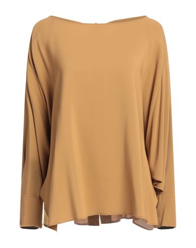Liviana Conti Woman Blouse Camel Size S/m Viscose, Elastane In Beige