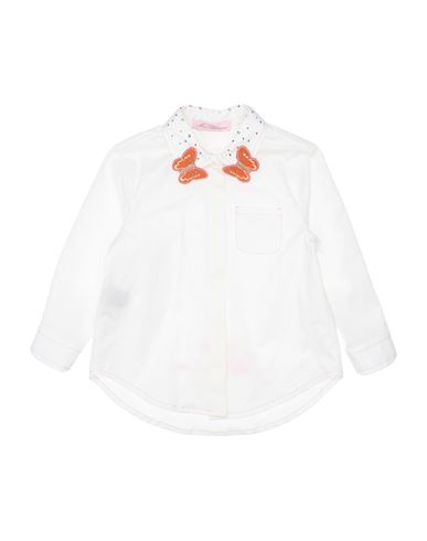 Miss Blumarine Babies'  Toddler Girl Shirt White Size 4 Cotton, Elastane