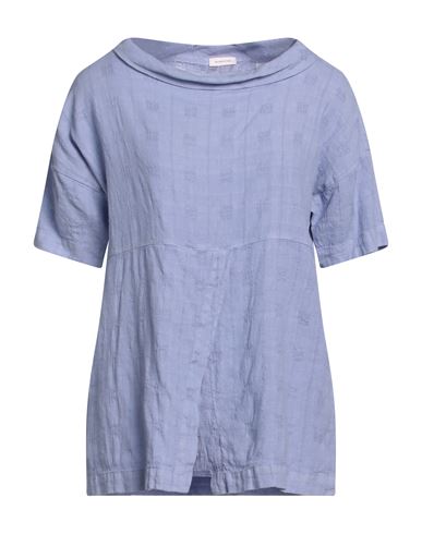 Rossopuro Woman Top Lilac Size M Linen, Viscose In Purple