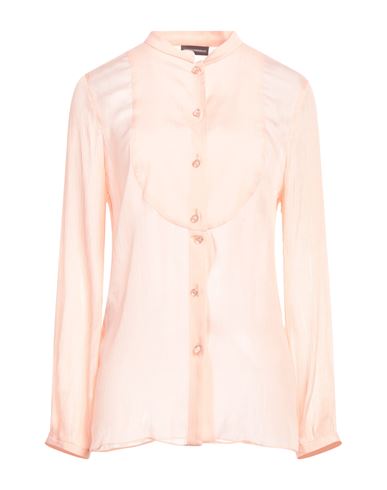 EMPORIO ARMANI EMPORIO ARMANI WOMAN SHIRT PINK SIZE 6 ACETATE, SILK 