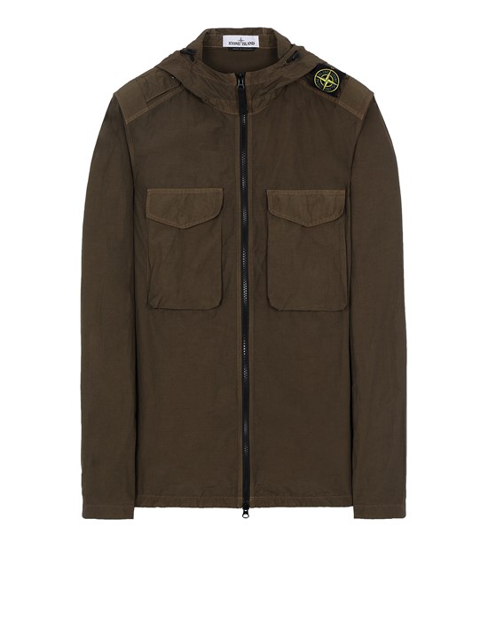 stone island down shirt