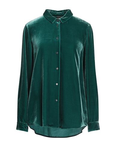 Aspesi Woman Shirt Deep Jade Size 8 Viscose, Silk In Green
