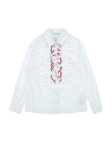 Dolce & Gabbana Babies'  Toddler Girl Shirt White Size 5 Cotton, Elastane