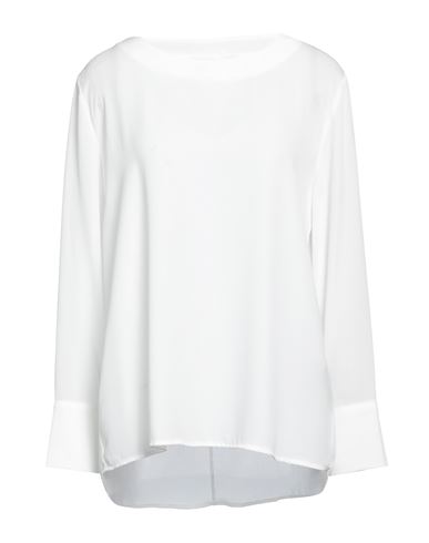 Alpha Studio Woman Blouse White Size 10 Polyester