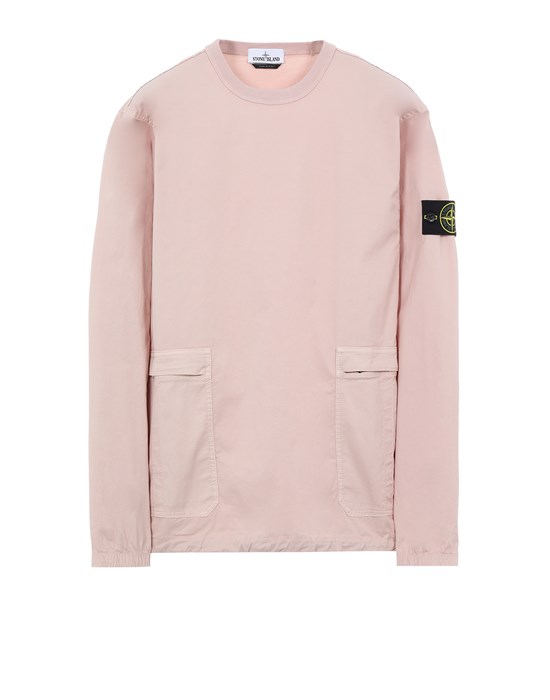 light pink stone island jumper