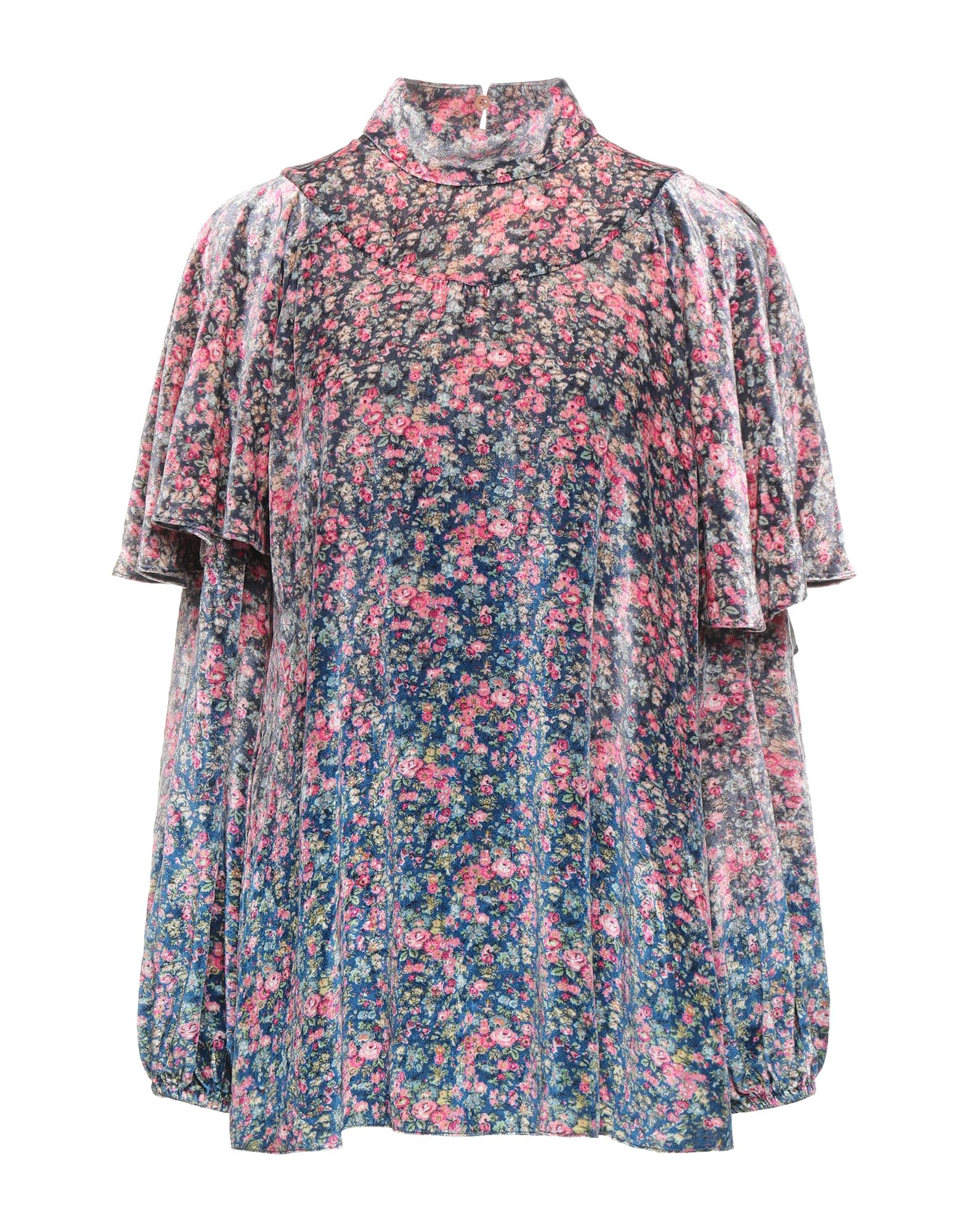 Shop Philosophy Di Lorenzo Serafini Woman Top Midnight Blue Size 8 Viscose, Silk In Dark Blue