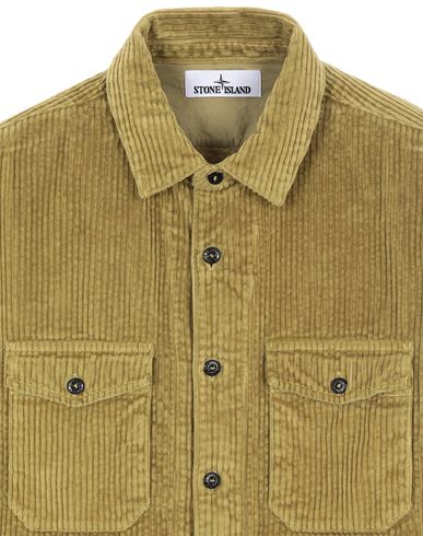 stone island cotton corduroy shirt