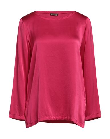 Maliparmi Malìparmi Woman Blouse Fuchsia Size 6 Silk, Elastane In Pink