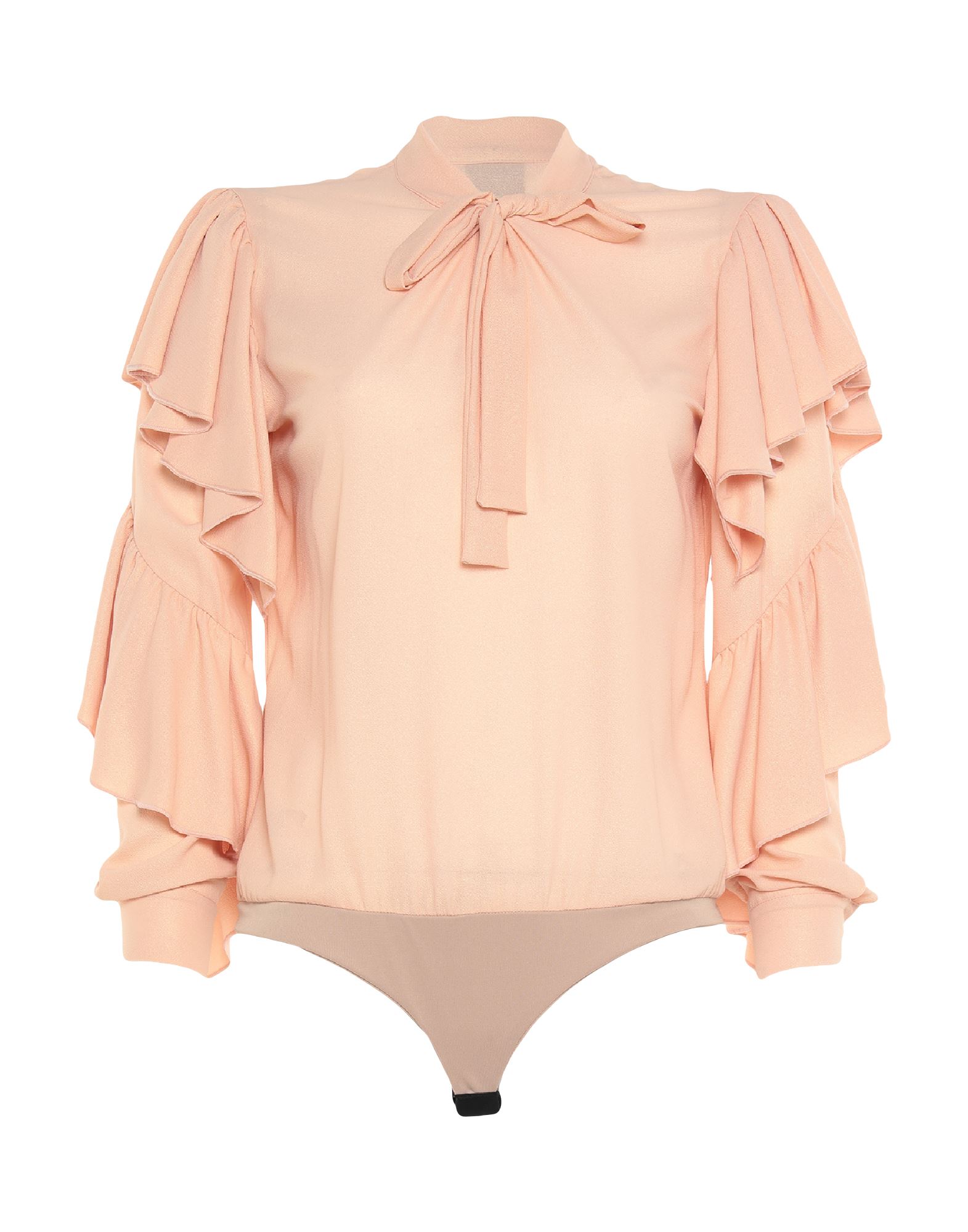 Shop Marc Ellis Woman Bodysuit Blush Size M Polyester, Elastane In Pink