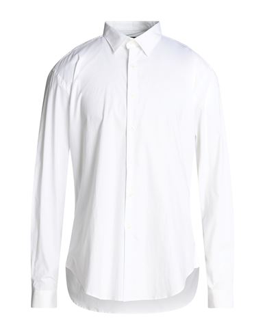 Shop Liu •jo Man Man Shirt White Size 17 ½ Cotton, Elastane
