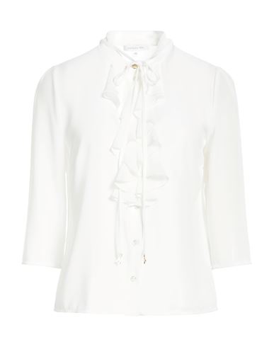 Patrizia Pepe Woman Shirt White Size 6 Polyester