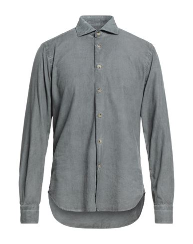 Boglioli Man Shirt Lead Size 15 ¾ Cotton In Grey