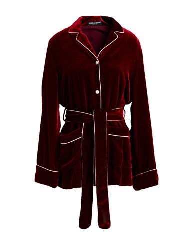 Dolce & Gabbana Woman Shirt Burgundy Size 2 Viscose, Silk In Red