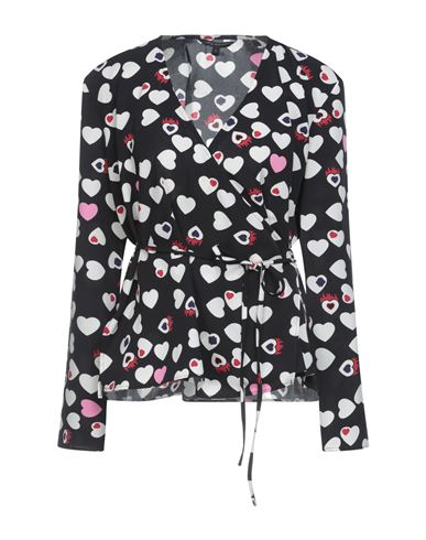 Woman Top Black Size M Polyester, Elastane