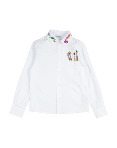 Shop Dolce & Gabbana Toddler Girl Shirt White Size 5 Cotton, Elastane
