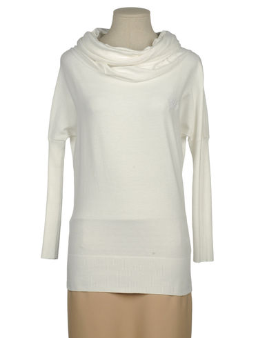 Woman Long sleeve sweater White Size M Acrylic, Viscose