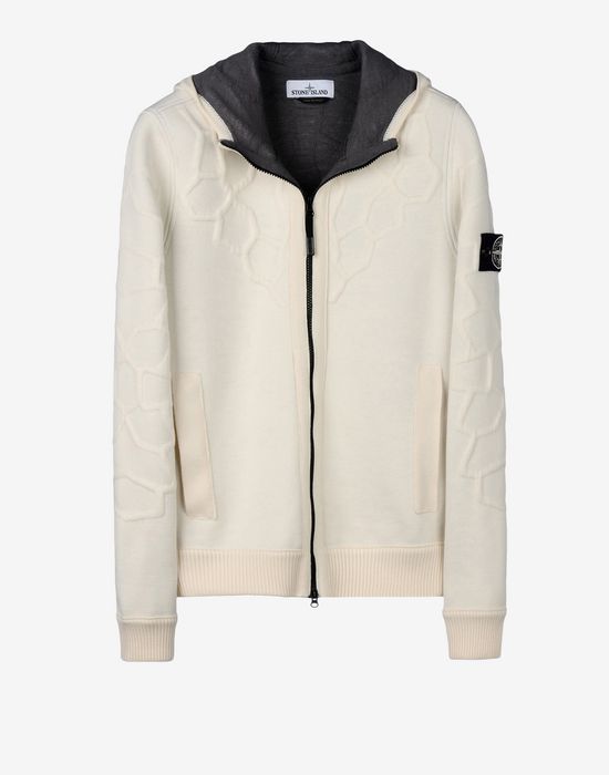 stone island hooded cardigan