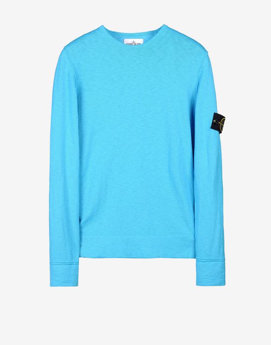 stone island crewneck blue