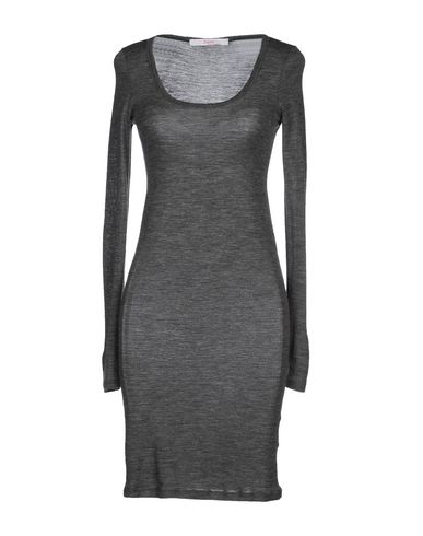 Woman Mini dress Lead Size XL Wool, Polyamide