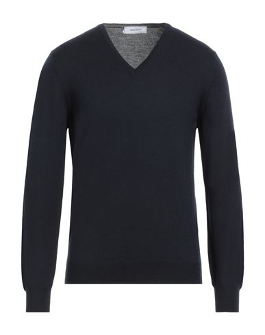 Shop Gran Sasso Man Sweater Midnight Blue Size 40 Virgin Wool