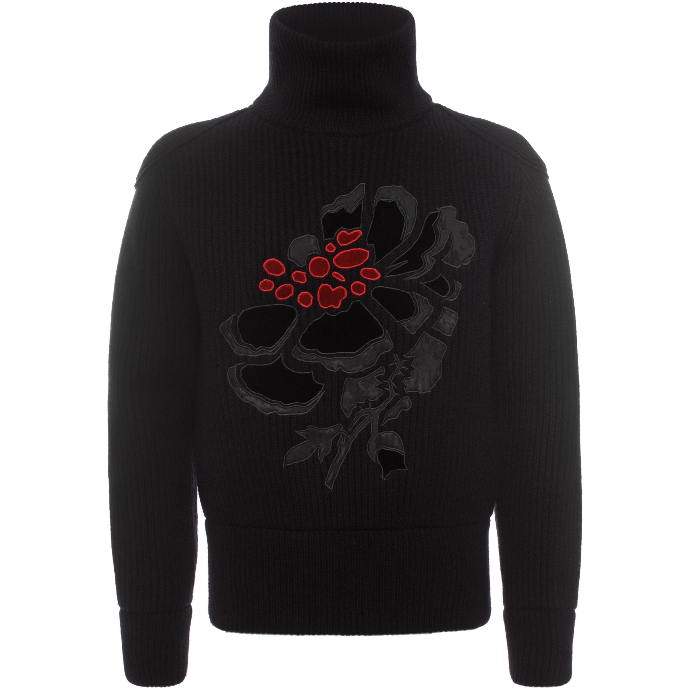 Patch Embroidery Knit Jumper Alexander McQueen | Jumper | Knitwear