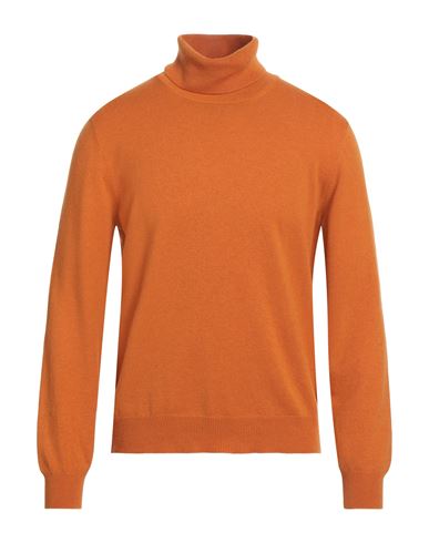 Gran Sasso Man Turtleneck Orange Size 44 Wool, Cashmere, Viscose