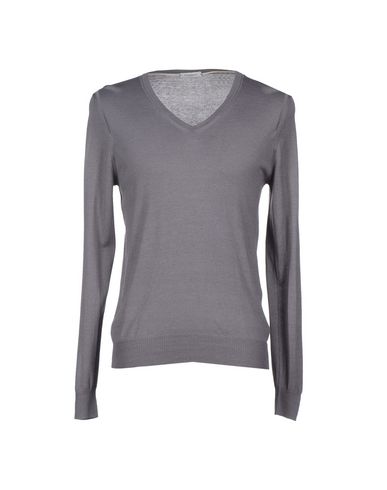 Paolo Pecora Man Sweater Lead Size S Silk, Cotton In Grey