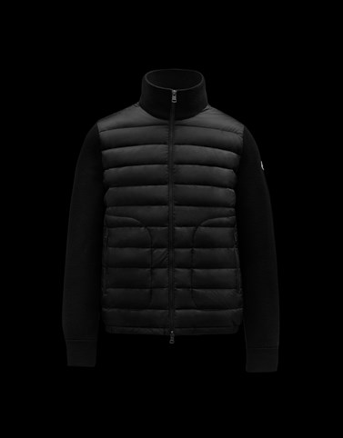 moncler padded front cardigan