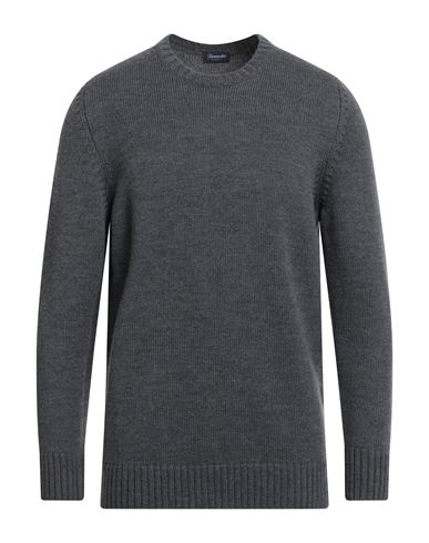 Drumohr Man Sweater Taupe Size 44 Merino Wool