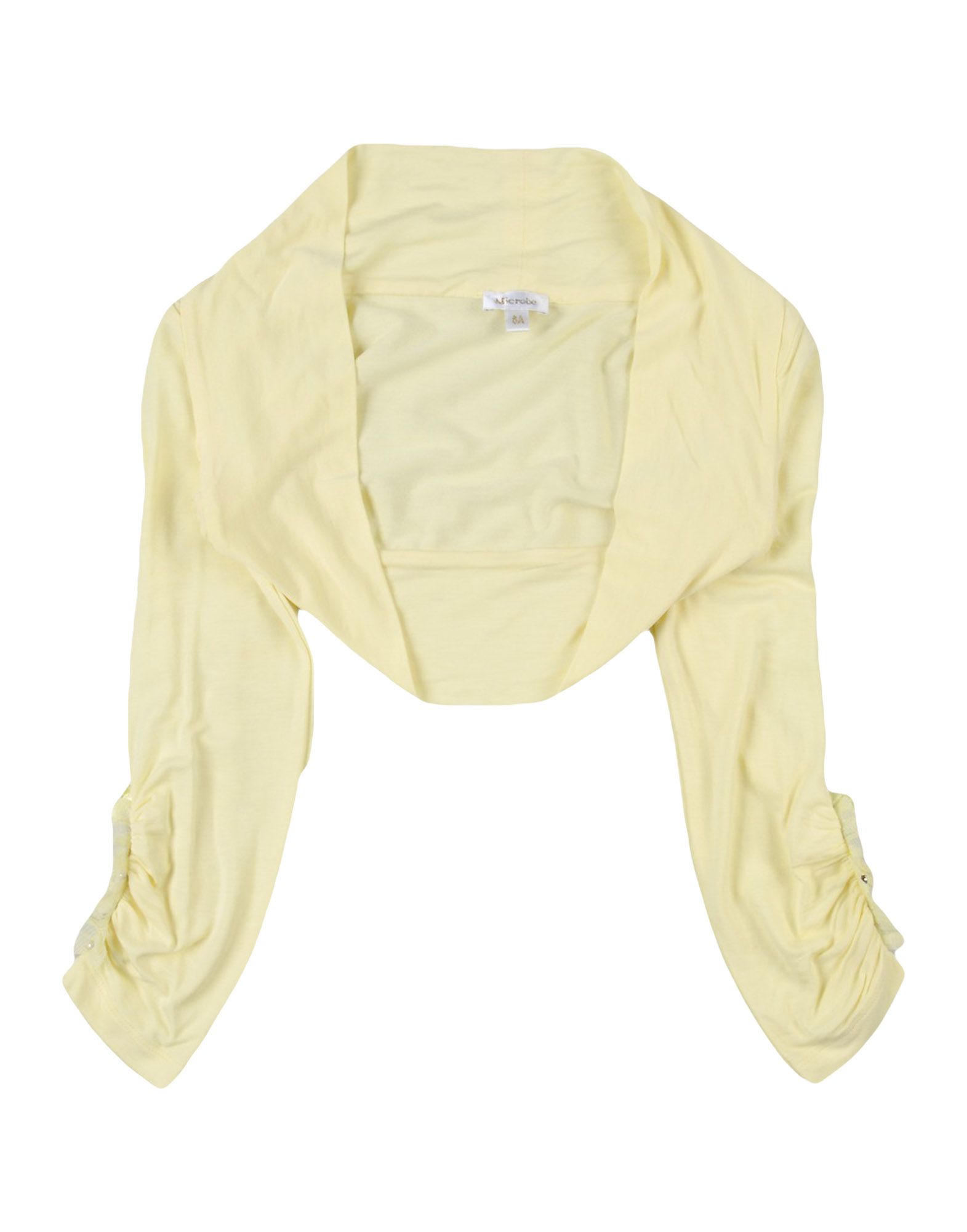 Microbe By Miss Grant Kids' Wrap Cardigans In Yellow