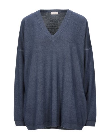 Woman Sweater Slate blue Size 10 Wool
