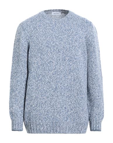 Gran Sasso Man Sweater Pastel Blue Size 46 Virgin Wool