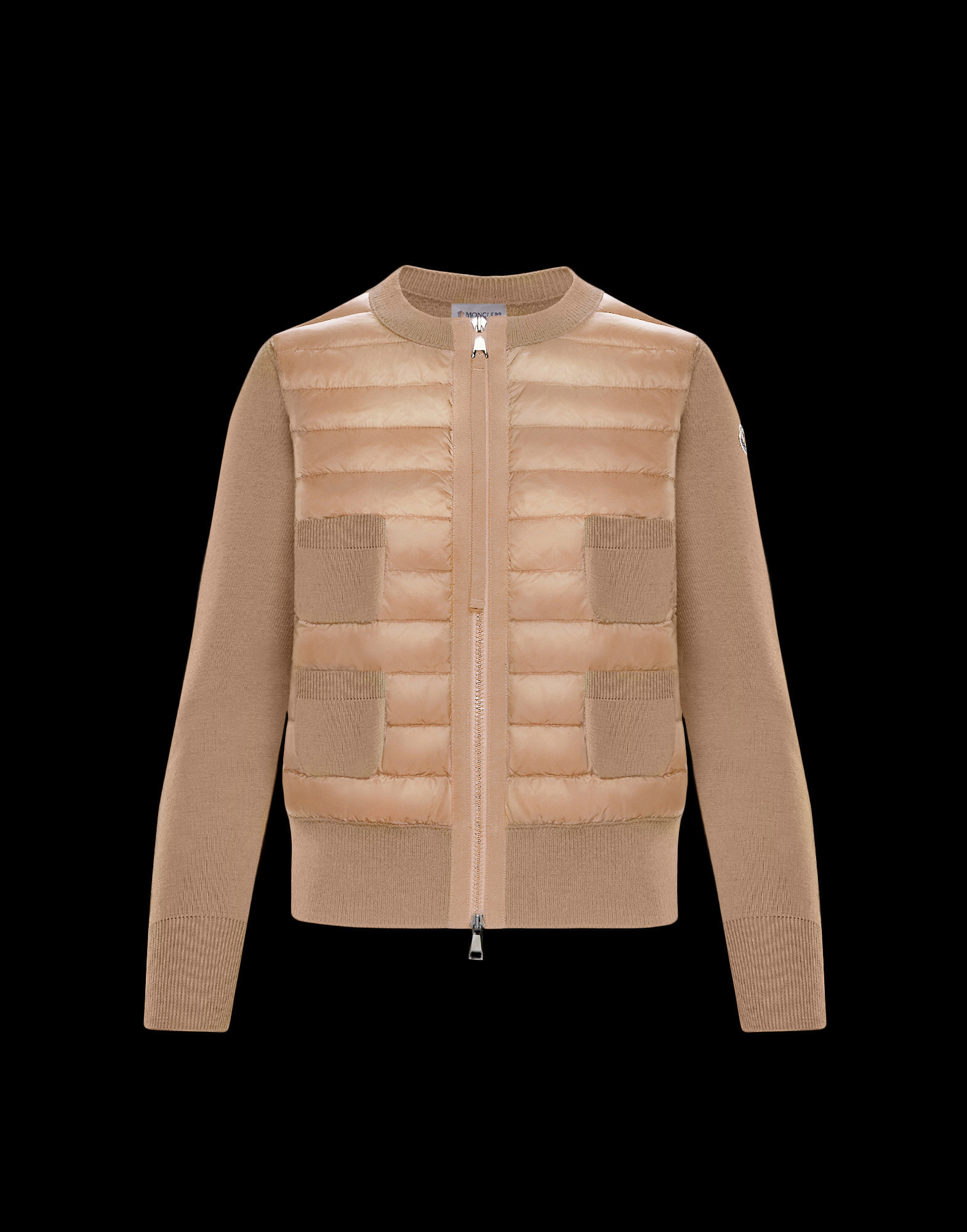 moncler quilted cardigan jacket