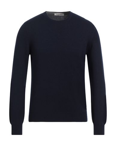 Shop La Fileria Man Sweater Midnight Blue Size 42 Cashmere