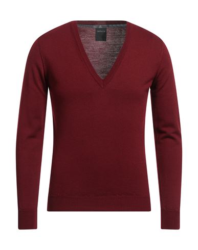 Man Sweater Burgundy Size M Merino Wool, Acrylic