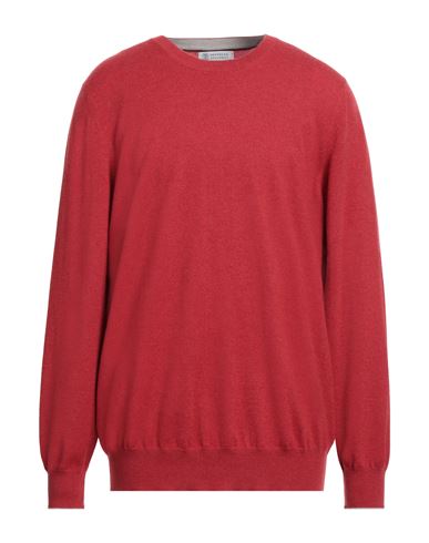 Brunello Cucinelli Man Sweater Red Size 48 Cashmere