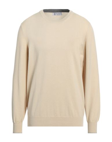 Brunello Cucinelli Man Sweater Ivory Size 44 Cashmere In White