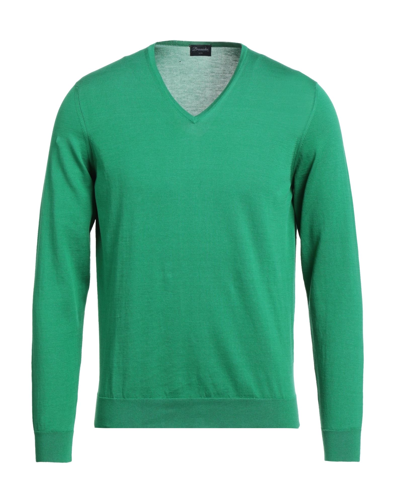 DRUMOHR DRUMOHR MAN SWEATER EMERALD GREEN SIZE 38 COTTON