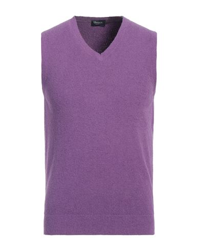 Drumohr Man Sweater Purple Size 40 Cotton, Polyamide