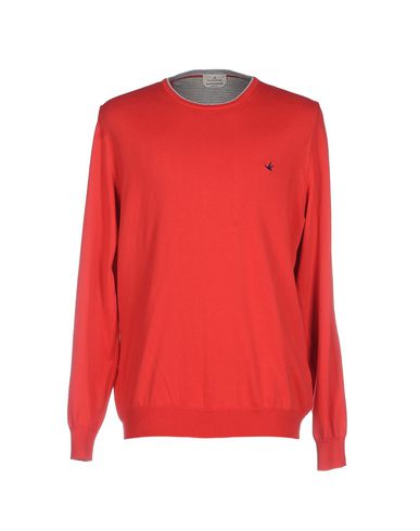 Man Sweater Red Size 46 Cotton