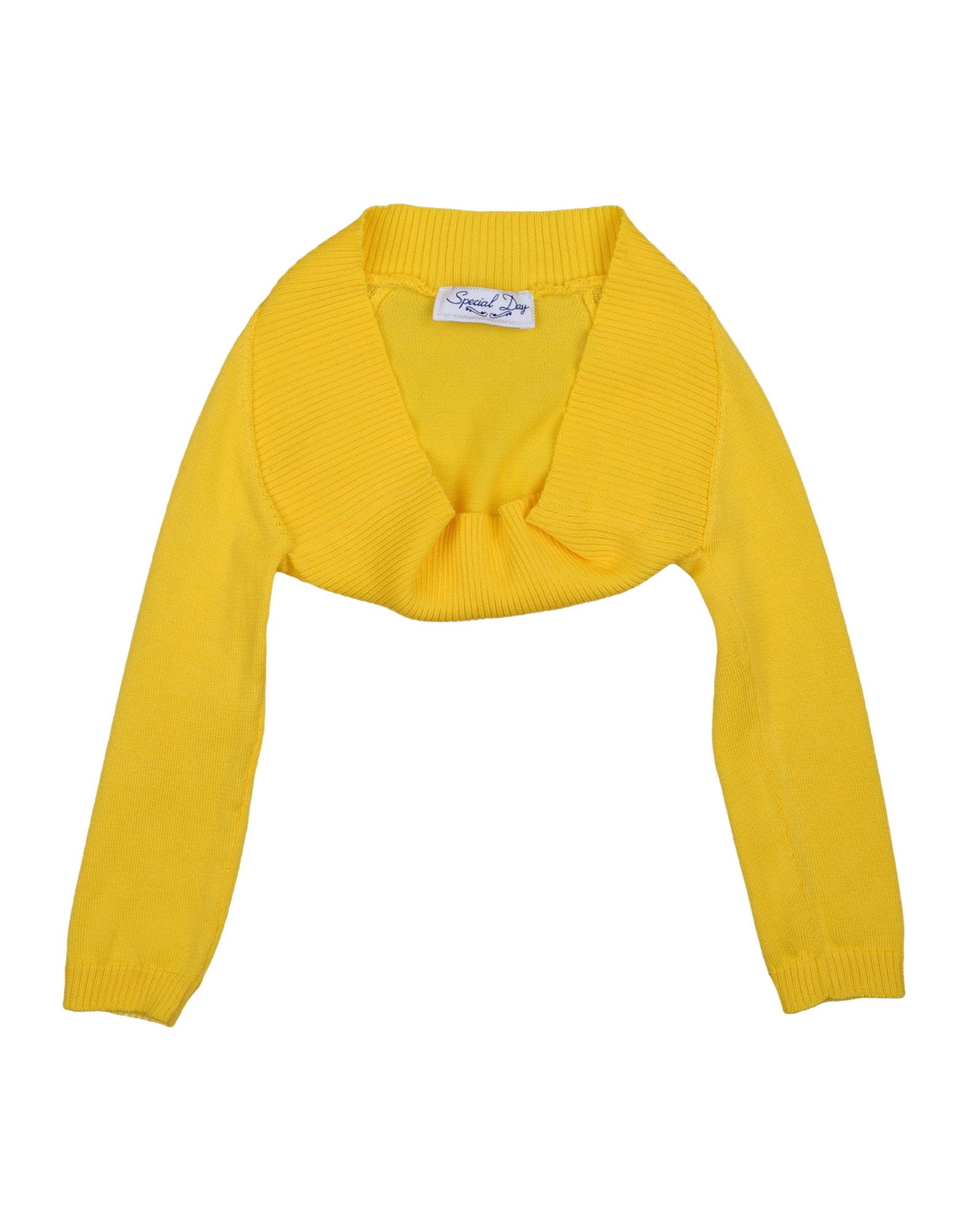 Special Day Kids' Wrap Cardigans In Yellow